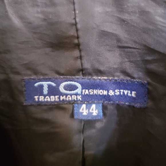 Black Leather Button Up Jacket, Size 44 - Picture 12 of 16